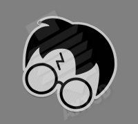 STL file Harry Potter Keyring 🗝️・3D printing idea to download