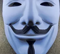 Guy Fawkes Mask by SirPrintsALot, Download free STL model