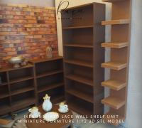 STL file Miniature IKEA-INSPIRED TROFAST Storage Box for 1:12