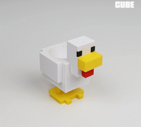 STL file Chicken Mug: Minecraft 🐔・3D printing model to download・Cults