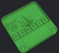 STL file Cookies Cannabis Weed Rolling Tray Supportless 📦・Model
