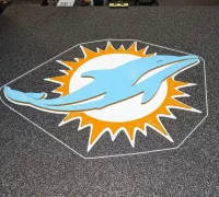 Miami Dolphins Logo - 3D Model by RogerDS