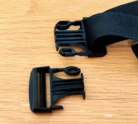 Double Side Release Buckle Female for MOLLE (compression straps) by  Ascardia, Download free STL model