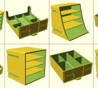 STL file Mini Storage Box with Rotary Drawer・3D printer design to