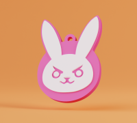 Premium Rabbit Doll 3D Keychain –