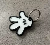 STL file Mickey Minnie Mouse Keychain Keychain Key Rings・3D print object to  download・Cults