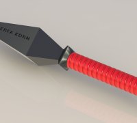 STL file Kunai Naruto knife 🔪・Template to download and 3D print
