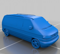 VW T3 - H0 scale van model kit 3D model 3D printable