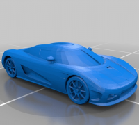 Koenigsegg CCX with print in place moving wheels by Manifold3D