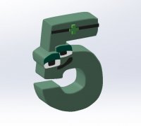 E from Alphabet Lore by TypQxQ, Download free STL model