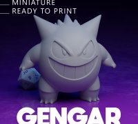 STL file POKEMON - GENGAR 🐉・3D print design to download・Cults