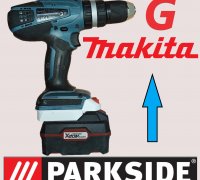 Archivo STL gratuito Parkside x20 a Makita 18V 🔧・Objeto para