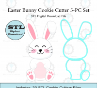 Easter cookie cutters by Maclab.sk, Download free STL model