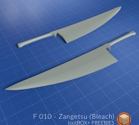 STL file Ichigo Zangetsu 1 180cm 💬・3D printable model to download・Cults