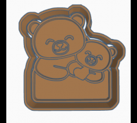 Teddy Bear Cookie Cutter by SJThreeD, Download free STL model