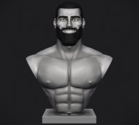 gigachad head 3D Models to Print - yeggi