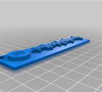 Rick Roll Spotify Code Keychain by 3D-Dengineer, Download free STL model