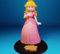 Princess Peach, Daisy and Toad mario 64 Low-poly 3D Printed Figures -   UK