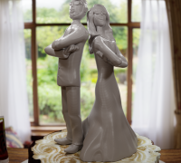 STL file Wedding cake topper 7 💒・3D print object to download・Cults