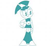 3D file Jenny Wakeman  My Life As A Teenage Robot 🤖・Template to download  and 3D print・Cults