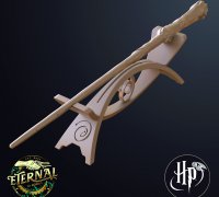 Open Book Harry Potter Wand Stand – 3Demon - 3D print models download