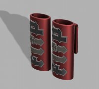 Bic Lighter Case Keychain - Three New Vibes to Print by Grandpa 3DPrints, Download free STL model