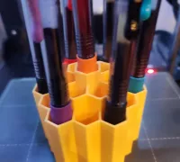 3D printer pen holder for the Honeycomb storage wall HSW by scooter_magavin, Download free STL model
