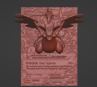 Pokemon - Mega Charizard X 3D model 3D printable