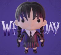 STL file Funko Pop Wednesday Addams / Merlina / Wednesday 🧛・3D printing  design to download・Cults