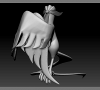 OBJ file Pokemon - Galarian Articuno(with cuts and as a whole) 🐉・3D  printer design to download・Cults