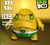 STL file Ben 10000 - XLR8 3d Print Model (Articulated) 👽・Design to  download and 3D print・Cults