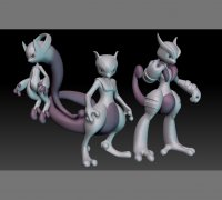 STL file POKEMON - ARMOURED MEWTWO 🐉・3D printer design to download・Cults