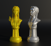 STL file WEDNESDAY ADDAMS - MERLINA - FUNKO POP 🧛・3D printable