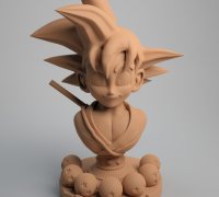 3D file Goku super sayajin bust - Dragon Ball Z 👤・3D printer