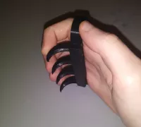 STL file Brass Knuckles Self Defense Tiger Claw 🐅・3D printing