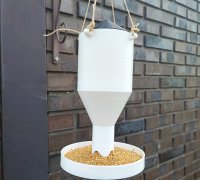 Free STL file Fat ball bird feeder 🐦・Template to download and 3D