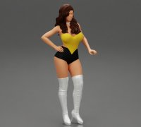 Download Underboob Beautiful Sexy Body White Woman von 3DGeschaft  Miniatures Figures