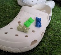 2Pcs Croc Spoiler Charms 3D Printed Car Lovers Unique Shoe Decor Attachments