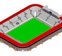 OBJ file Tennessee Titans - Nissan Stadium・3D printable model to