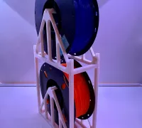 Filament Spool Rack - Stackable - Glueless by ihateu3, Download free STL  model