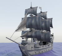 Pirate Boats Rafts Pack :: UMC 02 Pirates vs the Undead :: Black Blossom  Games