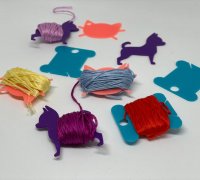 Free STL file Embroidery thread organizer card 🧵・3D printer