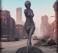 3D Printed Resident Evil 4 ADA WONG by Nhan Do