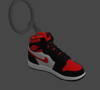 3D Jordan Shoe Safety Keychain -  Israel