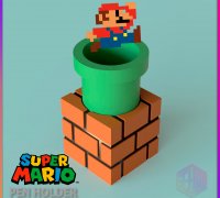 STL file Pen holder/Desk organizer Mario 🖊️・3D printing template to  download・Cults