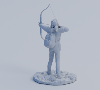 DL005 - The Last of Us Character Ellie with Guitar Statue - STL 3D