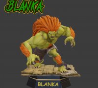 Blanka - Street fighter Stylised figure 3D model 3D printable