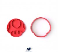 3D Printed Garden Mushroom Cookie Cutter Stamp, Fondant and Clay Cutte –  Pixie3DCreations