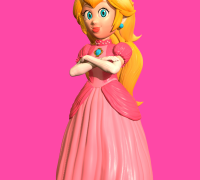 STL file Super Mario Bros - Princess Peach Funko POP 👸・3D print