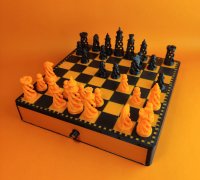 Fichier STL gratuit Jeu d'échecs K Pop et coffret cadeau・Design